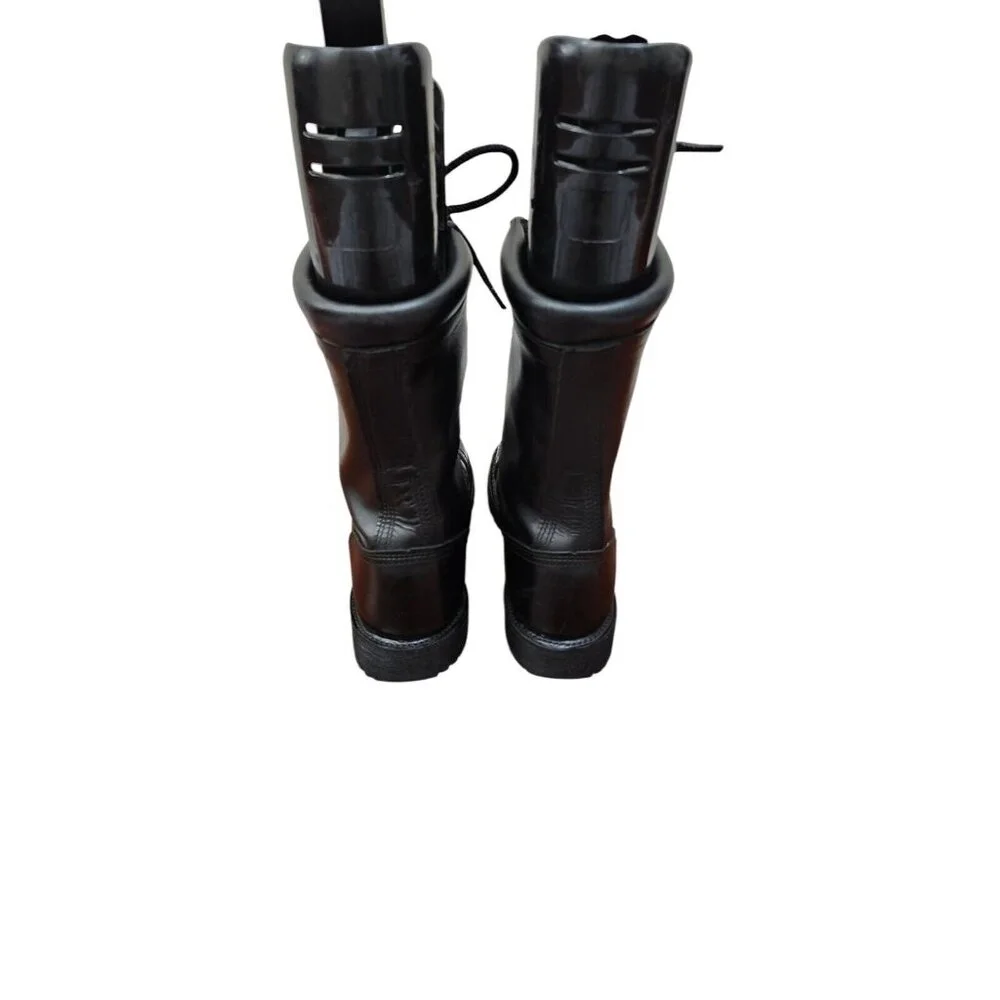 Nice Carolina Jump Boots Black Leather Made In Usa Sz 8 Paratrooper
